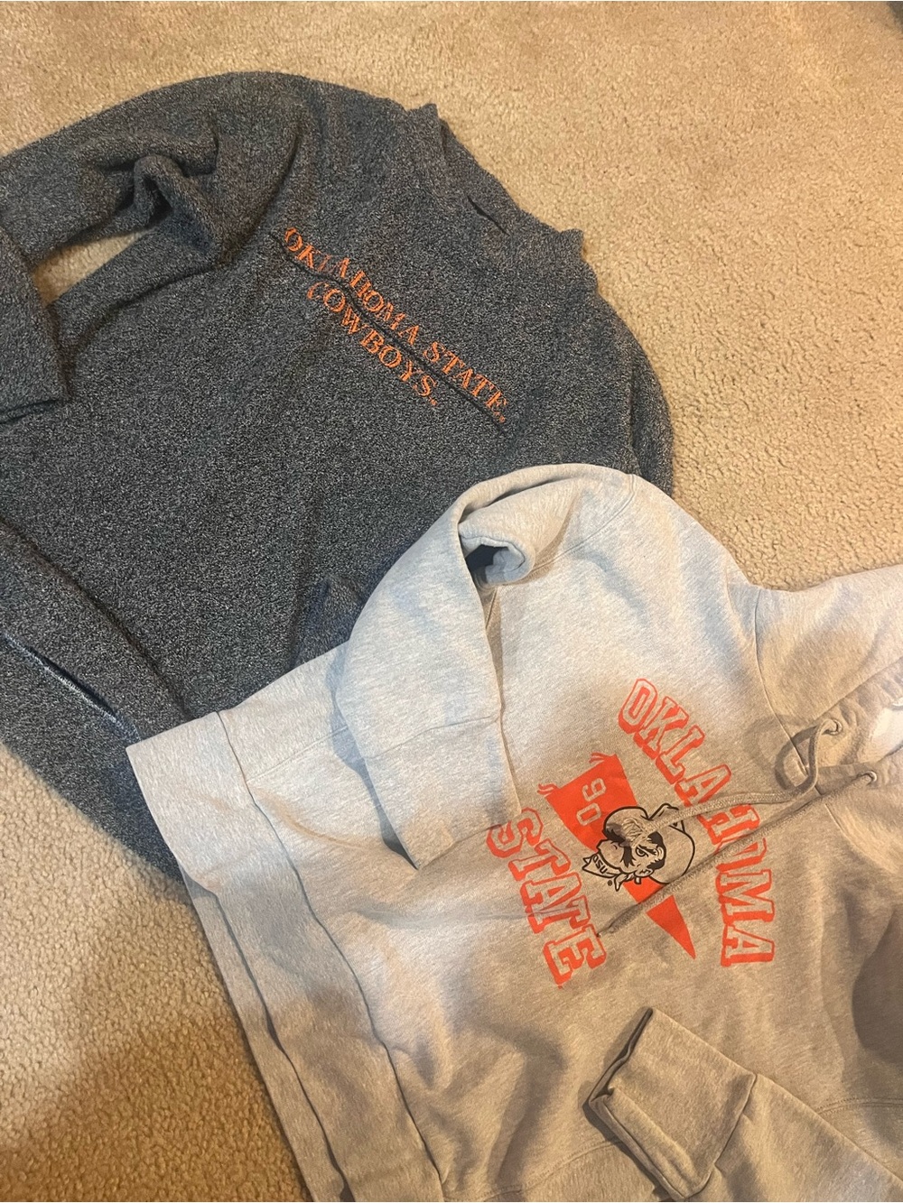 Bundle Oklahoma State cowboys medium vintage Hoodie and Sweatshirt Set